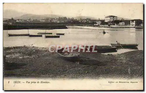 Cartes postales irun Vue prise de Hendaye