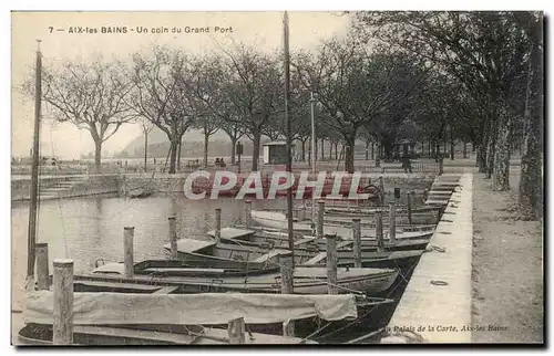 Cartes postales Aix les Bains Un coin du grand port