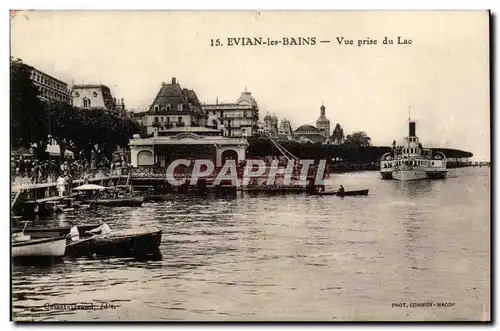 Cartes postales Evian les Bains Vue prise du lac