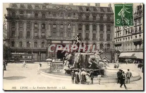 Lyon Ansichtskarte AK La fontaine Bartholdi