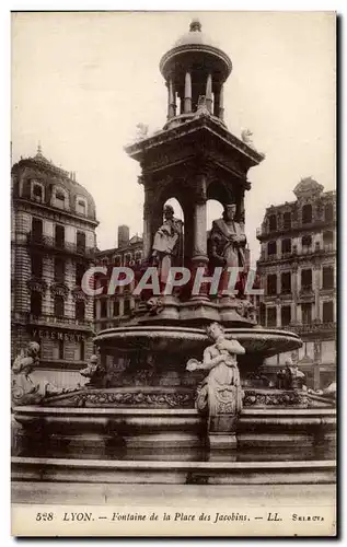 Lyon Ansichtskarte AK Fontaine de la place des Jacobins