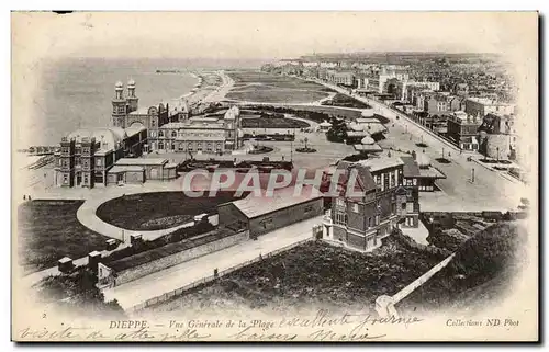 Ansichtskarte AK Dieppe Vue generale de la plage