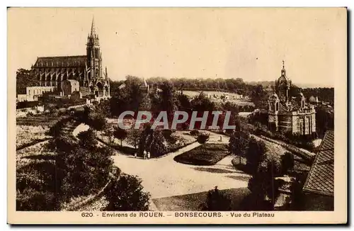 Ansichtskarte AK Environs de Rouen Bonsecours Vue du plateau