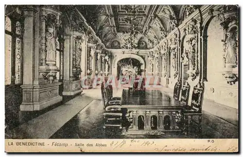 Cartes postales La Benedictine Fecamp SAlle des abbes