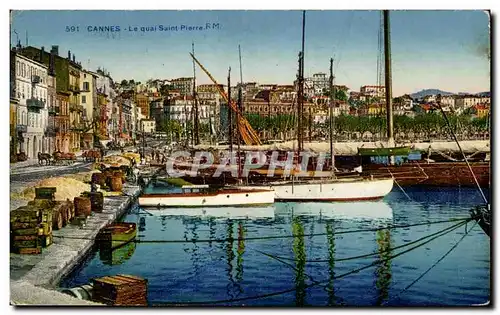 Cartes postales Cannes le quai Saint Pierre