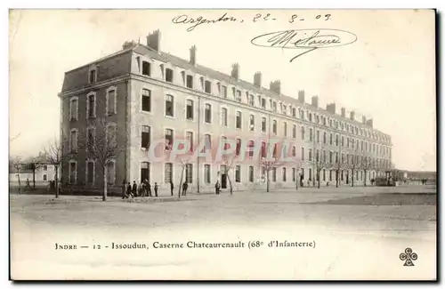 Cartes postales Issoudun Caserne Chateaurenault 68eme d'infanterie