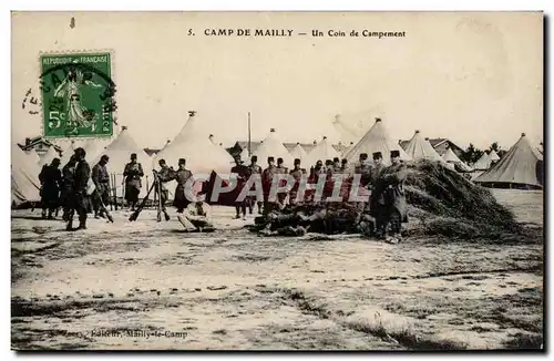 Cartes postales Camp de Mailly Un coin du campement Miliaria