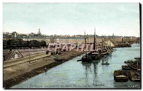 Ansichtskarte AK Bordeaux Vue generale des quais des Salinieres