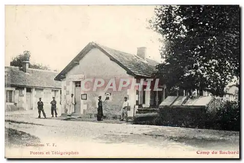 Ansichtskarte AK Militaria Camp du Ruchard Postes et Telegraphes