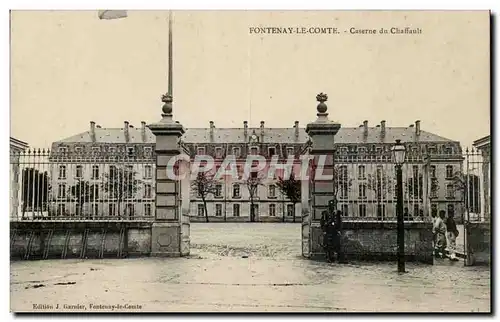 Cartes postales Militaria Fontenay le Commte Caserne du Chaffault