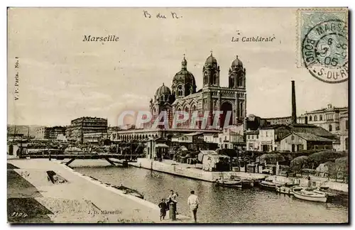 Cartes postales Marseille La cathedrale