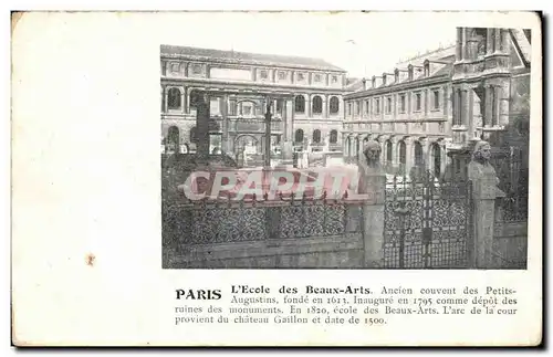 Ansichtskarte AK Paris Ecole des Beaux Arts Ancien couvent des Peres Augustins