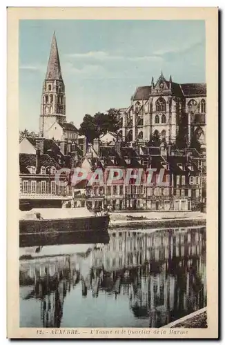 Cartes postales Auxerre L'Yonne et le quartier de la marine