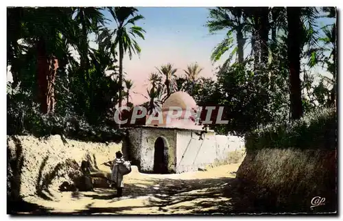 Moderne Karte Scenes et types Algerie Marabout dans l&#39oasis