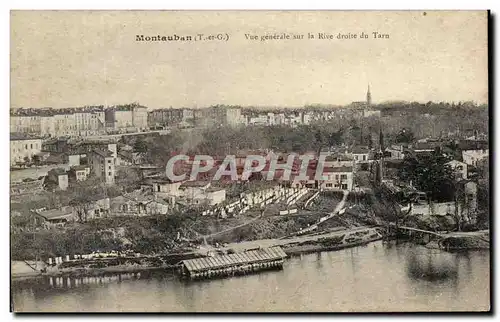 Cartes postales Montauban Vue generale sur lar ive droite du Tarn