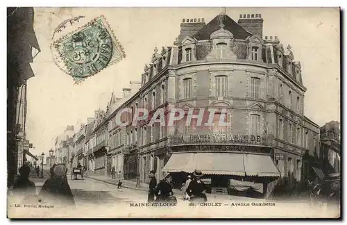 Cartes postales Cholet Avenue Gambetta Cafe La Pyramide