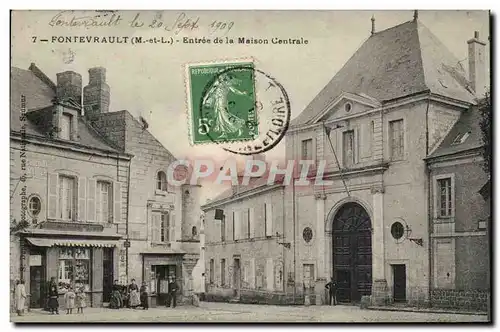 Cartes postales Fontevrault Entree de la maison centrale