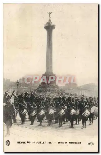 Ansichtskarte AK Paris 12eme Revue du 14 juillet 1917 Division marocaine Militaria