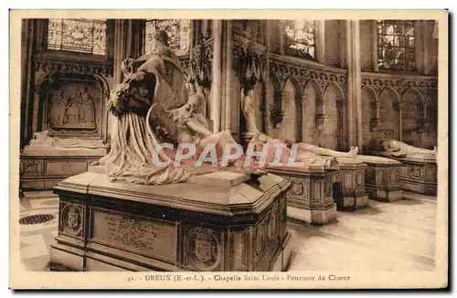 Cartes postales Dreux Chapelle Saint Louis Pourtour du choeur