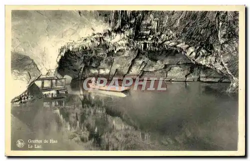 Cartes postales Grottes de Han Le lac Belgique