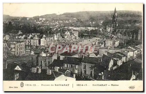 Cartes postales Ruines de Baccarat