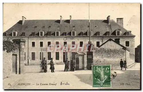 Cartes postales Militaria Alencon La caserne Ernouf