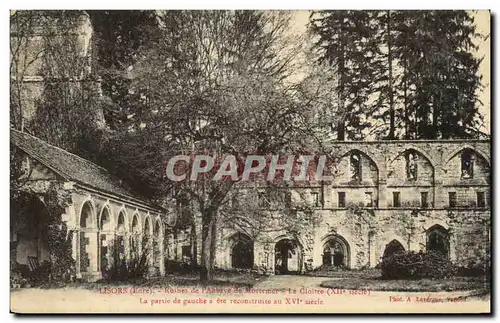 Ansichtskarte AK Lisors Ruines de l&#39abbaye de Mortemer le cloitre La partie de gauche a ete reconstruite au 16