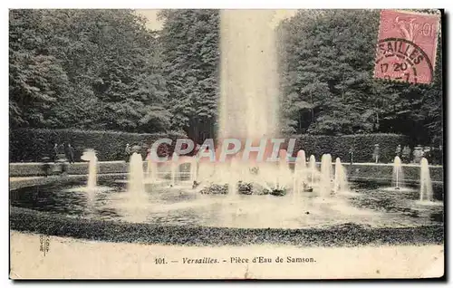 Cartes postales Versailles Piece d&#39eau de Sanson