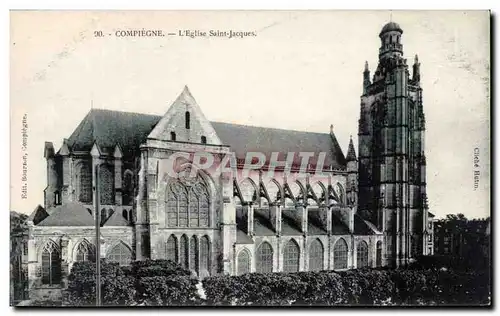 Cartes postales Compiegne L&#39eglise Saint Jacques