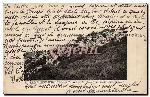 Cartes postales Saint Leonard des Bois Les rochers de Baudor