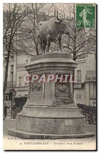 Ansichtskarte AK Fontainebleau Monument Rosa Bonheur