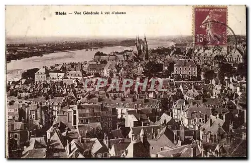 Cartes postales Blois Vue generale a vol d&#39oiseau