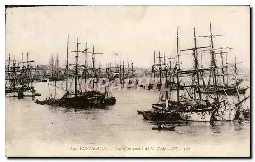 Cartes postales Bordeaux Vue d'ensemble de la rade