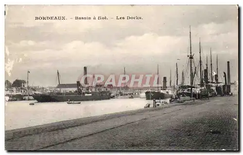 Ansichtskarte AK Bordeaux Basin a flot Les docks