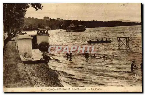 Cartes postales Thonon les Bains La plage