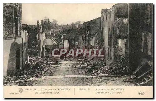 Ansichtskarte AK Une rue de Nomeny 24 decembre 1914 Militaria