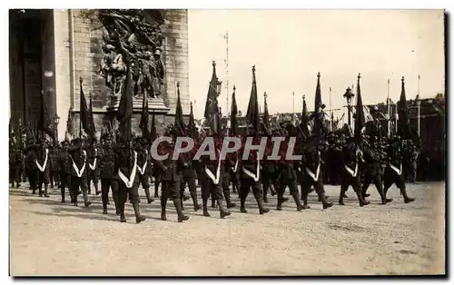 Ansichtskarte AK Les fetes de la victoire 14 juillet 1919 Les drapeaux anglais Militaria