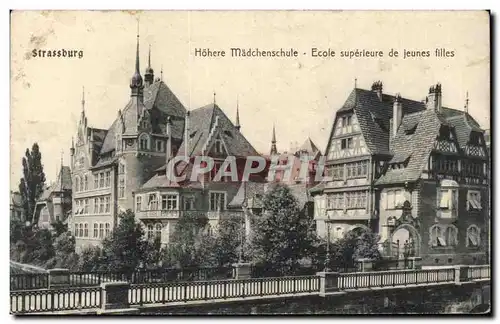 Cartes postales Strassburg Hohere Madchenschule Ecole superieure de jeunes filles