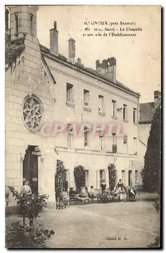 Saumur Ansichtskarte AK Bagneux Maison de sante La chapelle et une aile de l&#39etablissement