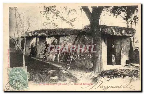 Environs de Saumur Cartes postales Bagneux Grand dolmen