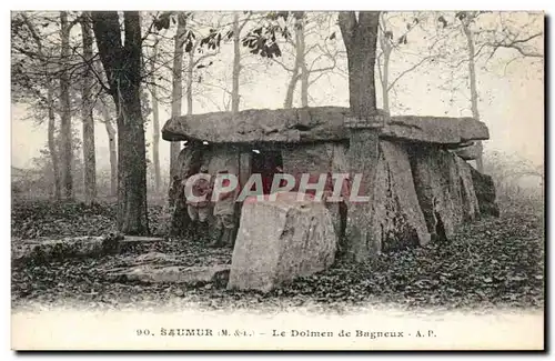 Environs de Saumur Ansichtskarte AK Bagneux Le dolmen