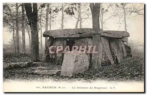 Environs de Saumur Cartes postales Bagneux Le dolmen