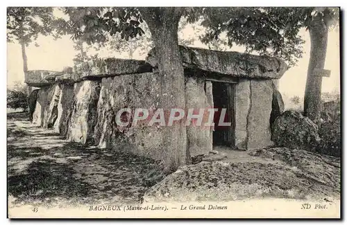 Environs de Saumur Ansichtskarte AK Bagneux Le grand dolmen