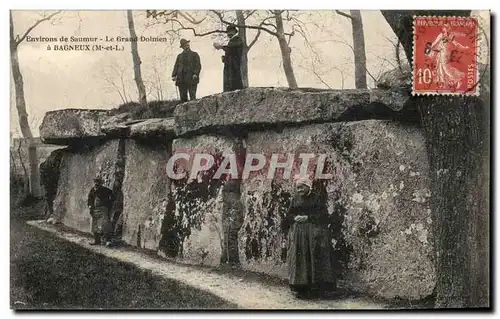 Environs de Saumur Cartes postales Bagneux Le grand dolmen