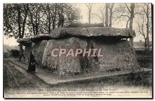 Environs de Saumur Ansichtskarte AK Bagneux Le grand dolmen