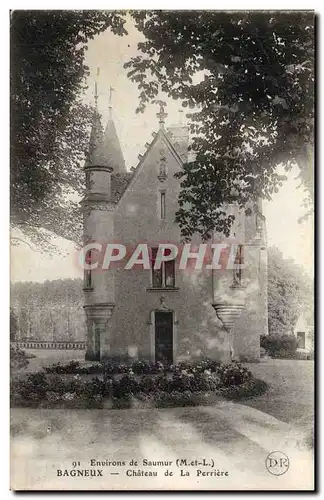 Environs de Saumur Ansichtskarte AK Bagneux Chateau de la perriere