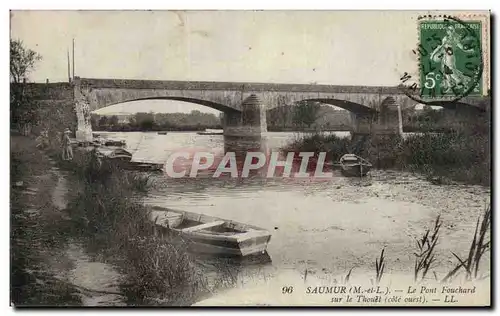 Saumur Ansichtskarte AK Le pont Fouchard sur le Thouet