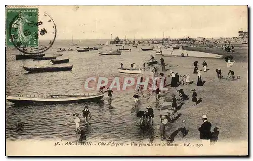 Cartes postales Arcachon Vue generale sur le bassin