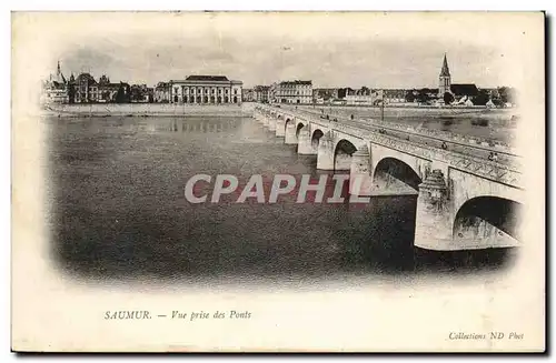 Cartes postales Saumur Vue prise des ponts