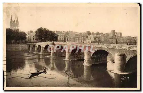 Cartes postales Angers Le pont du centre